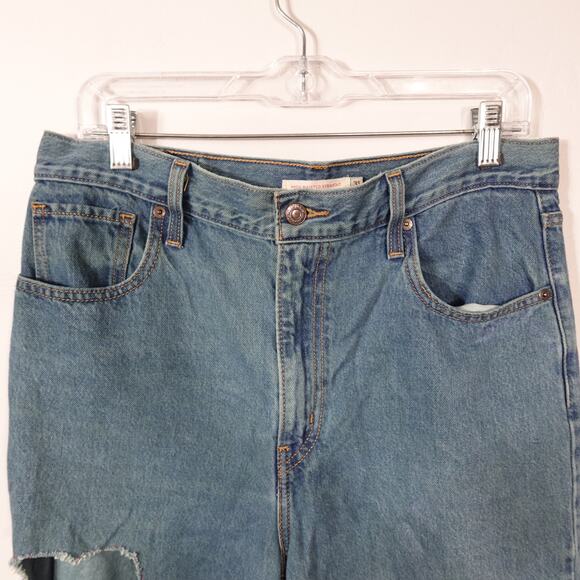 Levi's 513 Men's High Waisted Straight Custom Heart Cutout Jeans size 31 x 31 - Picture 3 of 12